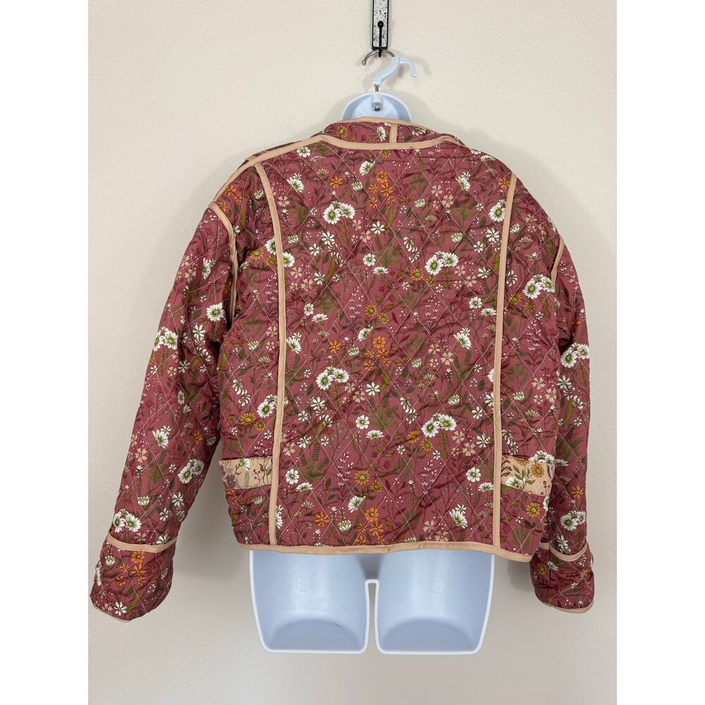 Simply Southern Reversible Quilted Floral Cottagecore Jacket Large - Picture 7 of 11